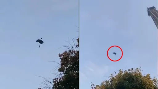 艾菲爾鐵塔被「接連破防」 2遊客睡1晚!運動員甩警衛衝塔頂跳傘