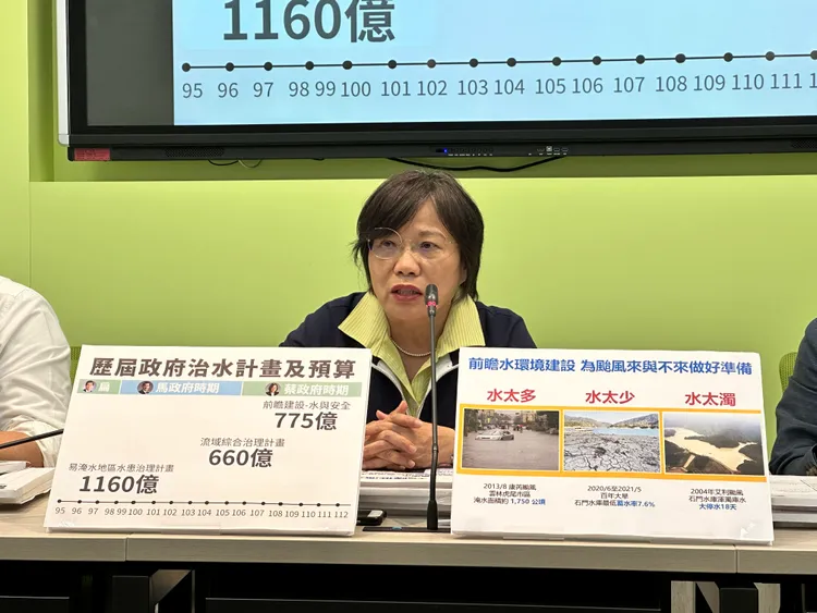 劉世芳說明各地水治理計畫。潘袁詩羽攝