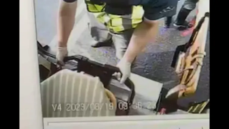 嘉義縣大林鎮肉品加工廠發生堆高機奪命意外。翻攝畫面