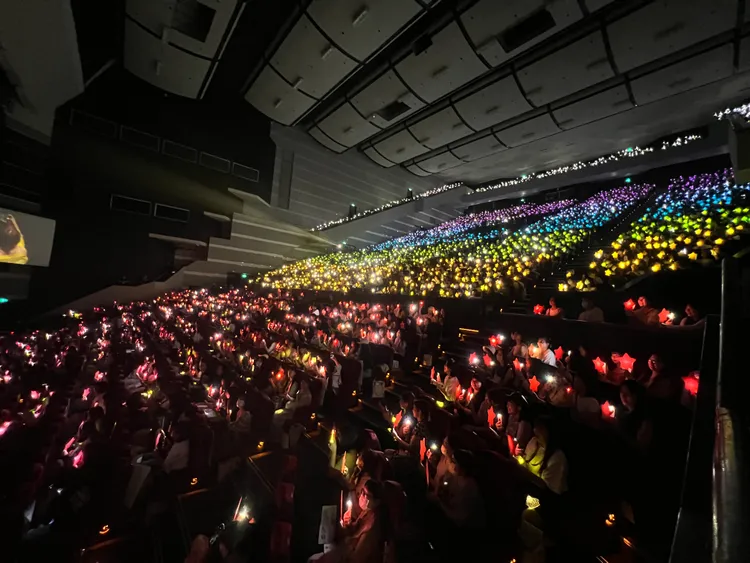 台粉準備星星燈海。讀者提供