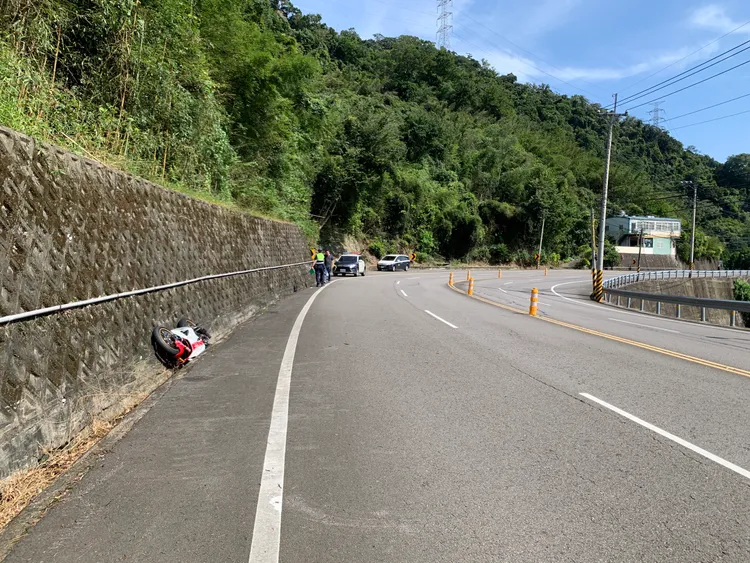 事故發生在台3線115.8公里處北往南獅潭路段。民眾提供