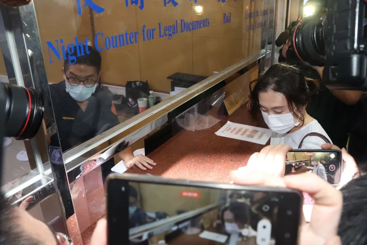 NONO經紀人幫他繳交50萬元交保金。彭欣偉攝