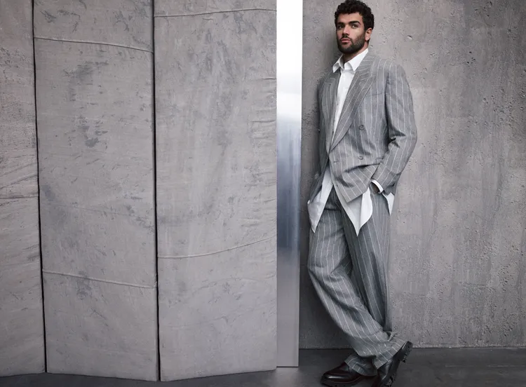 義大利網球名將Matteo Berrettini拍攝BOSS 2023秋冬系列廣告企劃。品牌提供