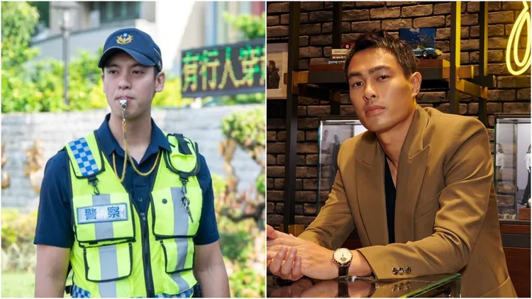 男警撞臉楊祐寧。左翻攝自TCPB 局長室，右翻攝自楊祐寧臉書