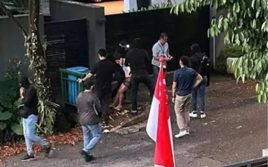 蘇海金被捕時跳樓導致手腳骨折。翻攝推特