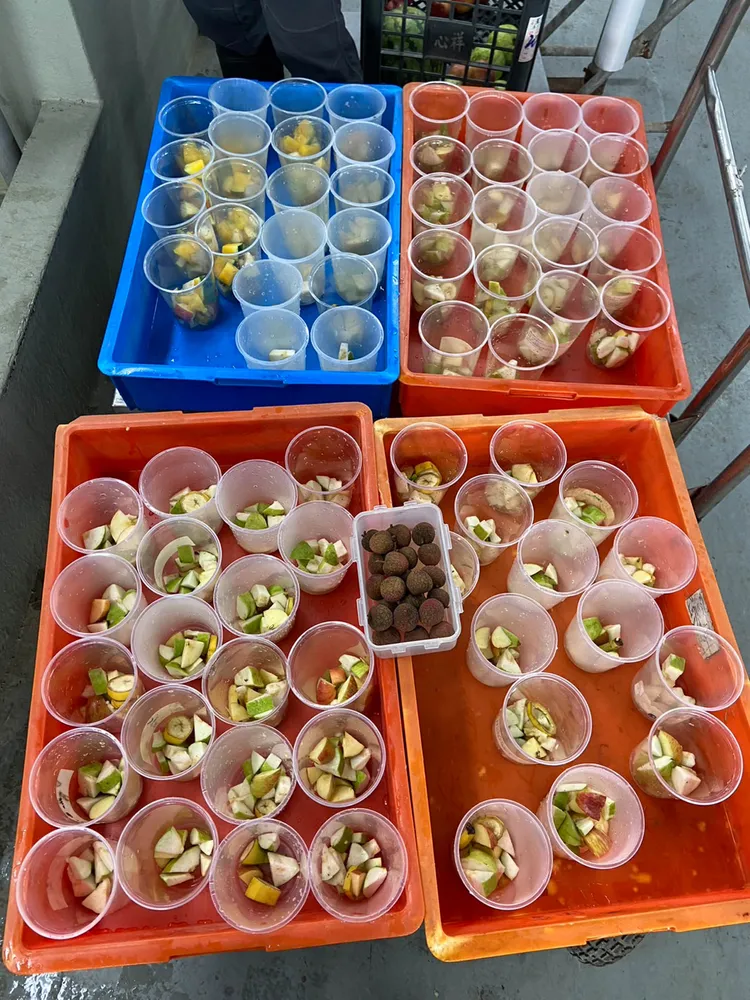 動物廚房都選當令食材。台北市立動物園提供