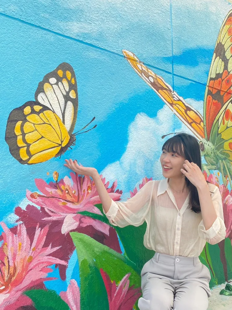 劍南蝶園後巷美化令人驚艷。北市衛工處提供