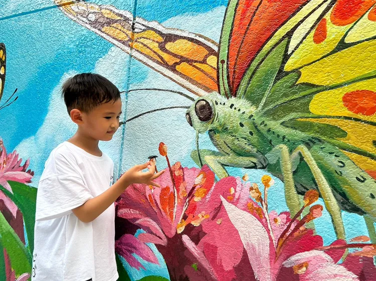 劍南蝶園後巷美化令人驚艷。北市衛工處提供