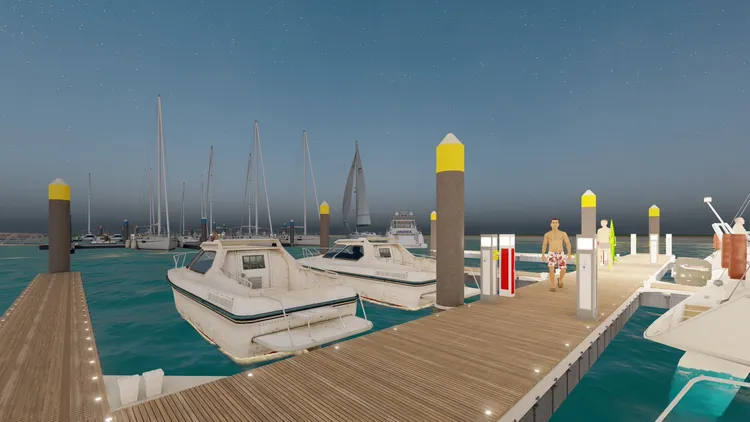 3號船渠遊艇碼頭規劃願景圖。海洋局提供