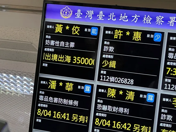 黃子佼35萬交保。記者彭欣偉攝