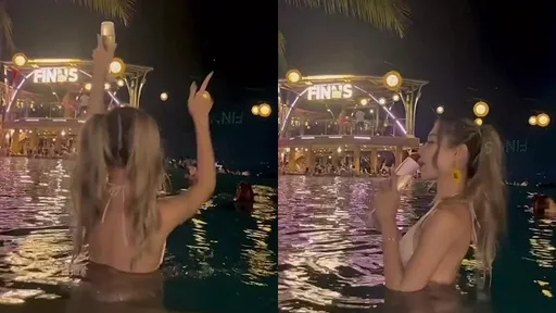 乳浪來襲!泳池趴動滋動滋 比基尼正妹好嗨啊