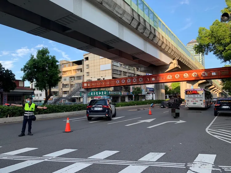 事故地點位於文心路與昌平路口。民眾提供