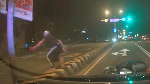 追捕片|男子這原因見警心虛逃 沿路蛇行還逆向!自摔狼狽落網