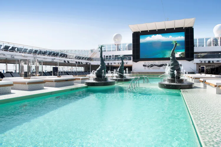 MSC地中海榮耀號2024年6月將以基隆為母港推出5趟次日韓行程，可樂旅遊早鳥最低24,900元起。MSC地中海郵輪提供