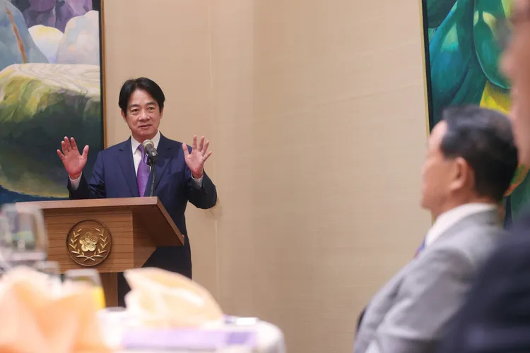 賴清德感謝麻生太郎長期支持台灣。總統府提供