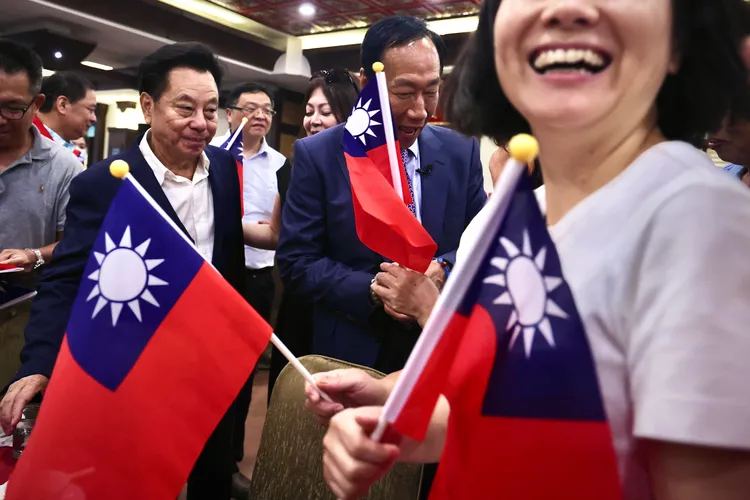 郭台銘告誡中國當局，正視「中華民國存在事實」。林林攝