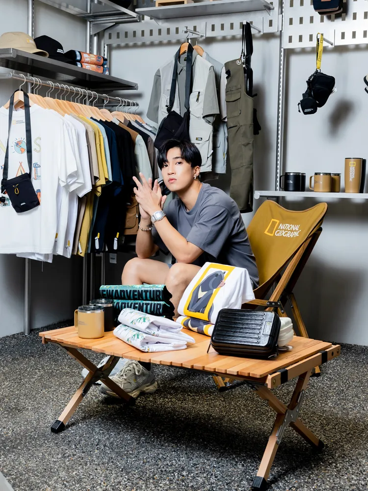 婁峻碩透露近日和女友焦凡凡開始嘗試戶外活動。品牌提供