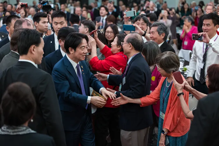 賴清德出席晚間僑宴。總統府提供