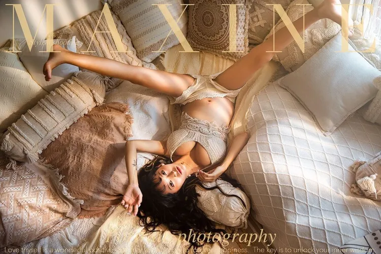 祈錦鈅辣曬孕婦寫真。取自祈錦鈅IG