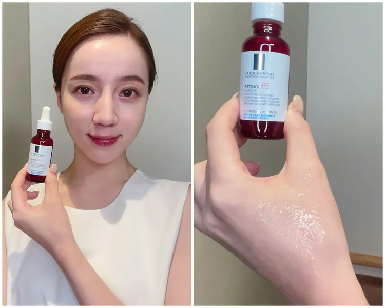 理膚寶水A醇緊緻抗痕精華質地。張家玲攝