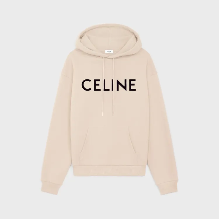 CELINE棉質印花寬鬆連帽衫，各3萬6000元。品牌提供
