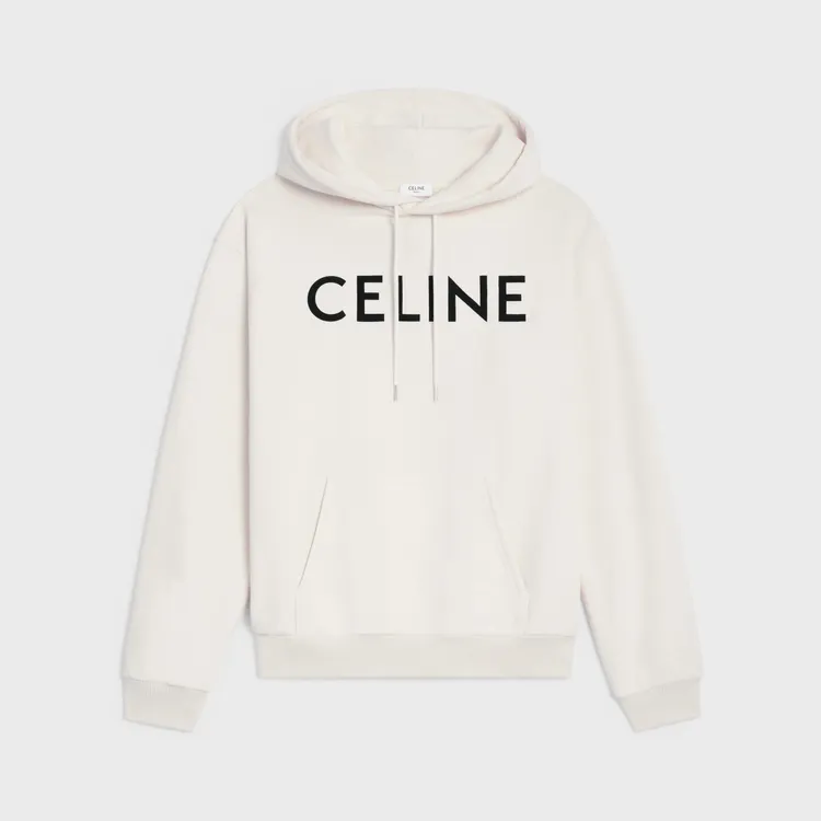 CELINE棉質印花寬鬆連帽衫，各3萬6000元。品牌提供