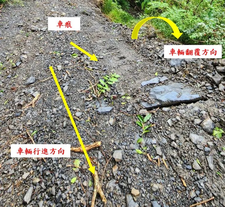 桃園市勞檢處追查失事原因圖。桃園市勞動局提供