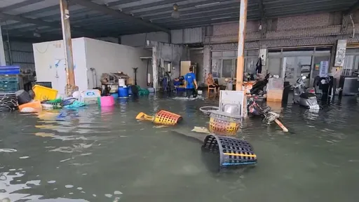 雲林箔子寮漁港再爆海水倒灌 水淹逾膝!鄉長怒譙中央:不要只顧選舉