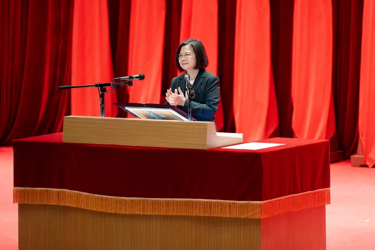 蔡英文致詞。總統府提供