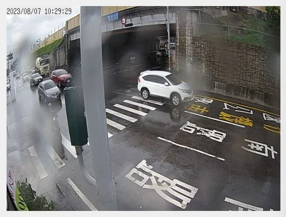 永康區復興路涵洞積水已消退。水利局提供