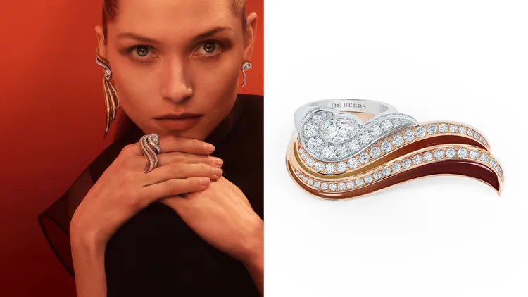 Autumn雞尾酒戒指，鑽石總重2.79克拉，約196萬元。品牌提供