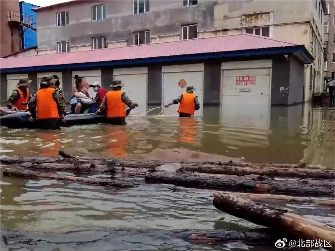 翻攝微博@北部戰區