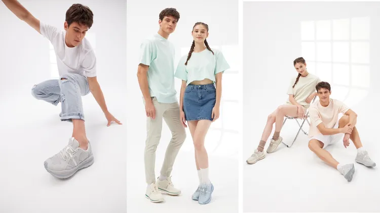 ONE BOY ｢休閒機能輕旅鞋｣共推出七款配色，以高明度、低飽和的療癒色系提供繽紛色或漸層色穿搭的新選擇。