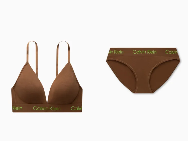 Modern Cotton薄墊三角內衣1980元、比基尼內褲1080元。品牌提供