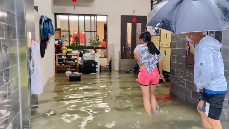 安南區水侵家園。王志弘攝