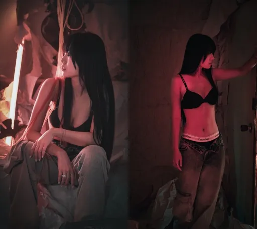 隱乳美女歌手好身材不藏了 只穿黑bra美胸呼之欲出