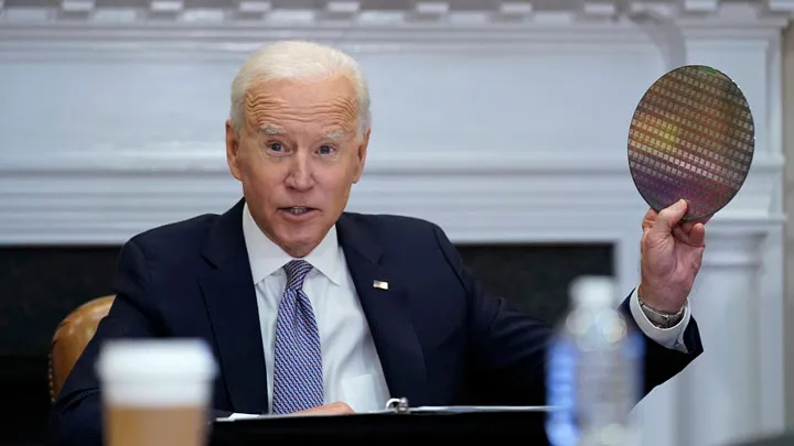 美國總統拜登簽署「美台21世紀貿易倡議首批協定實施法案」。資料照片