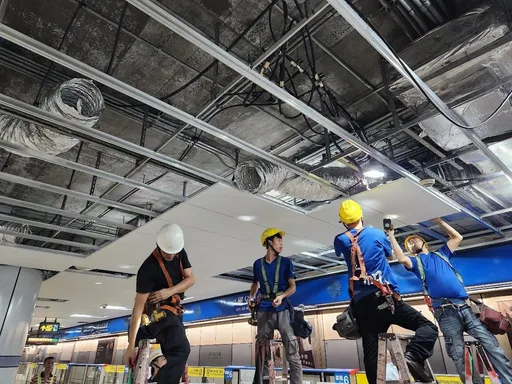 北捷國父紀念館站天花板施工 明起14天四出口輪流封閉