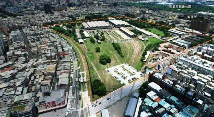 「台鐵高雄機廠都計變更案」今年已審議通過，未來朝向規劃「特定文化休閒專用區」。高市都發局提供