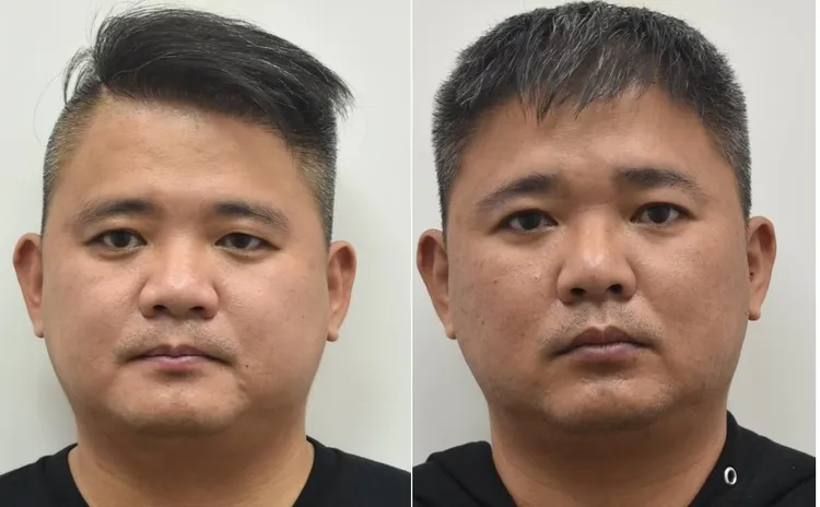 陳啟祥（左）、陳啟東（右）兄弟。翻攝刑事局網站