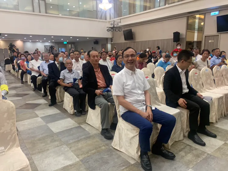 國民黨主席朱立倫強調侯友宜將守護每個家庭。江孟謙攝