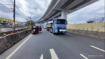 車禍現場。大溪警分局提供