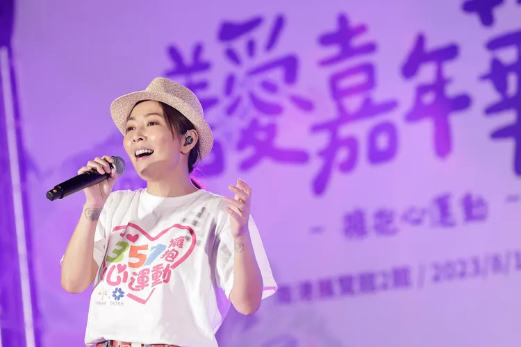林曉培為公益獻唱。杰思國際娛樂提供