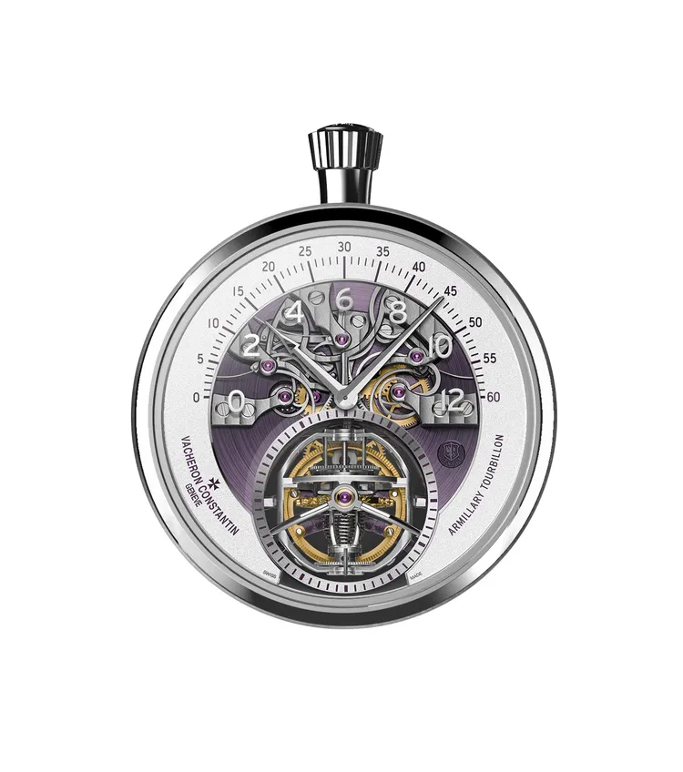 江詩丹頓為此枚獨一無二的時計，搭載複雜精密的1990機芯。品牌提供