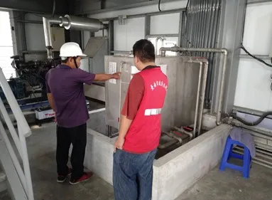 抽水站巡查。水利局提供