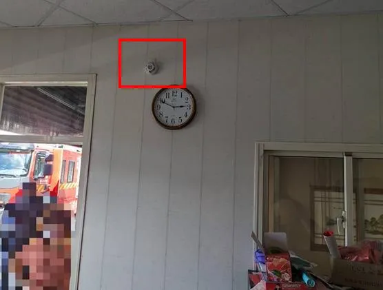 竹塘鄉民宅住警器裝設位置。彰化縣警局提供