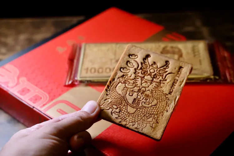 嘉冠喜的鈔票煎餅禮盒 。主辦單位提供