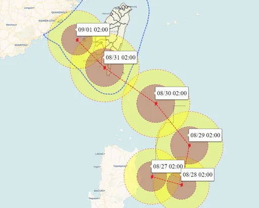「小鋼砲」強颱蘇拉將朝恆春接近　開學日風雨最大