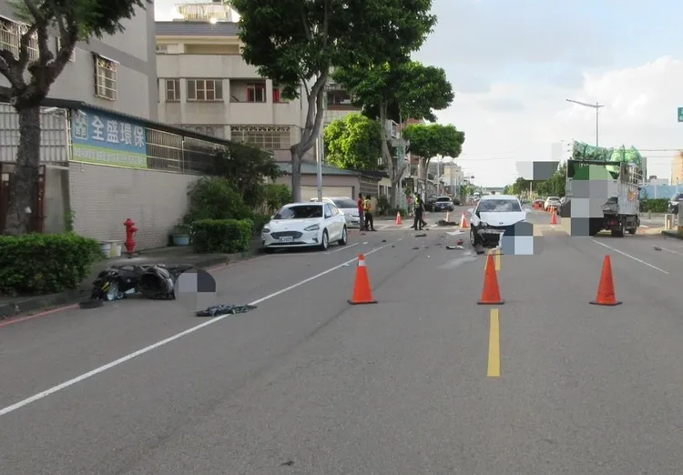 資源回收車初判沒有肇事責任。民眾提供