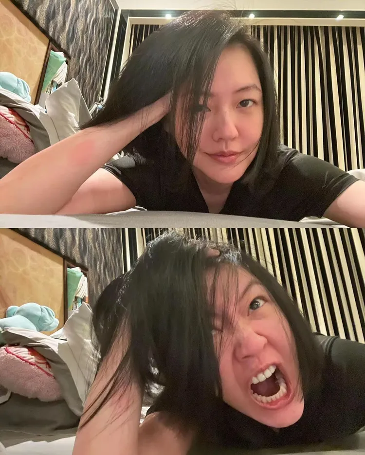 小S今年8月貼出一張抓狂的照片寫，「我愛女兒們，但暑假也太長了吧」。翻攝小S的IG